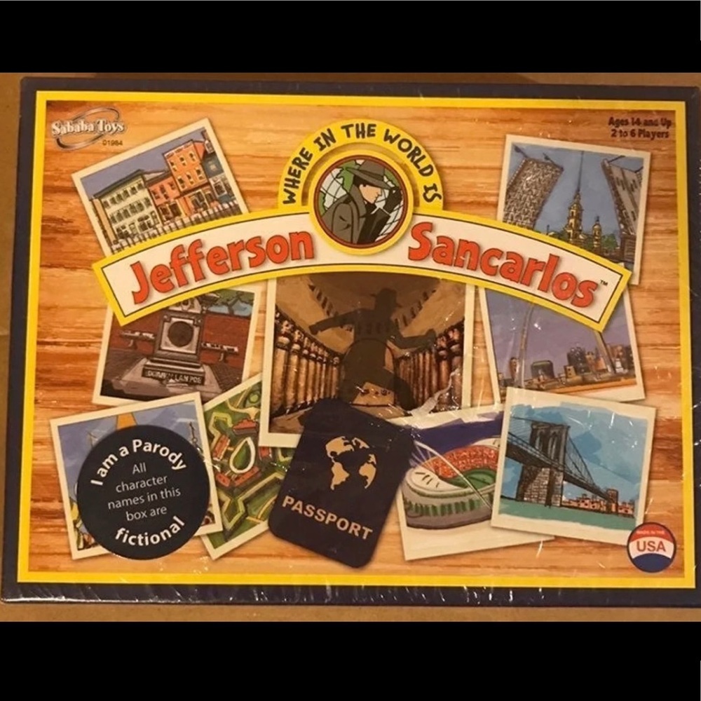 Where In The World Is Jefferson Sancarlos Board Game.